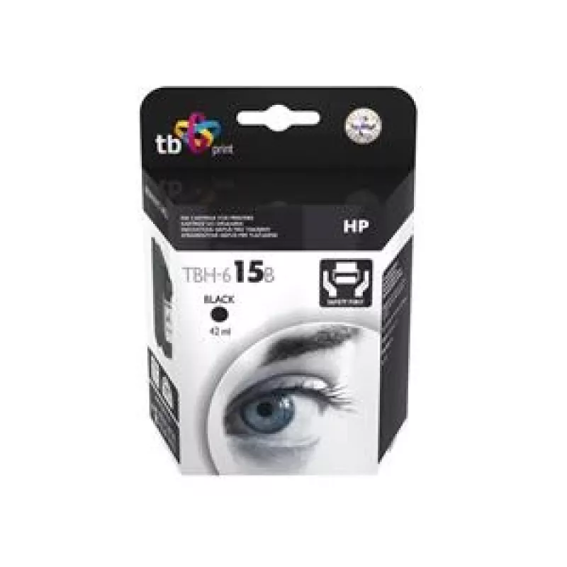 Ink TBH-615B (HP No. 15-C6615DE) Black remanufactured