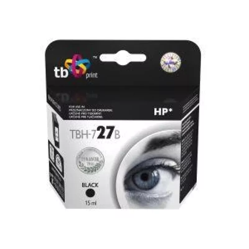 Ink TBH-727B (HP No. 27-C8727A) Black remanufactured