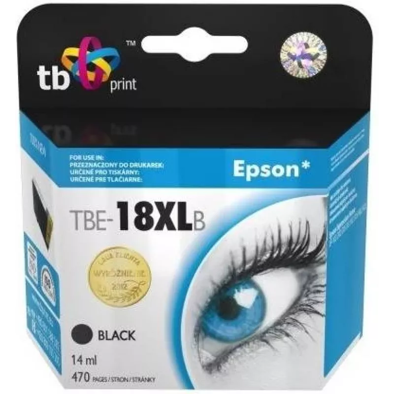 Ink. Cartridge TB Kompat. S Epson T1811 Bk 100% New