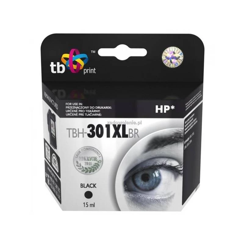 Ink for HP DJ1050/2050 Black remanufactured XL TBH-301XLBR