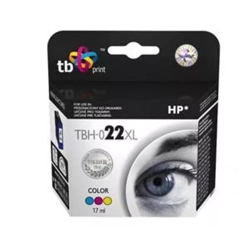 Ink TBH-022XL (HP No. 22 - C9352AE) Color remanufactured