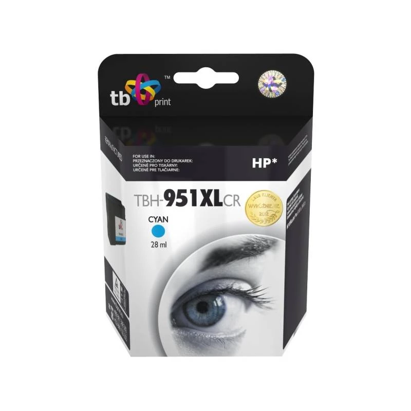 Ink for HP OJ Pro 8100 Cyan remanufactured TBH-951XLCR