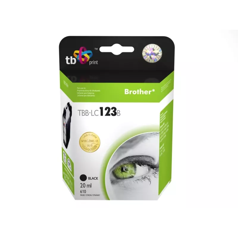Ink.Cartridge Compatible with Brother LC123BK 100% New