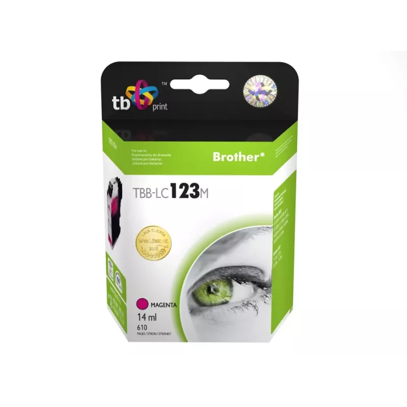 Ink.Cartridge Compatible with Brother LC123M 100% New