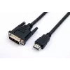 TB HDMI-DVI-Cable 1,8 M. gold-braided, DVI 24 + 1
