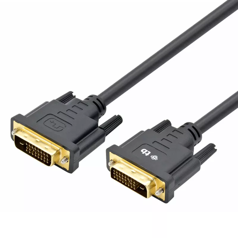 TB MM DVI 24 + 1 Cable 1,8 M. Black, Gold (AKTBXVD24DVI18B)