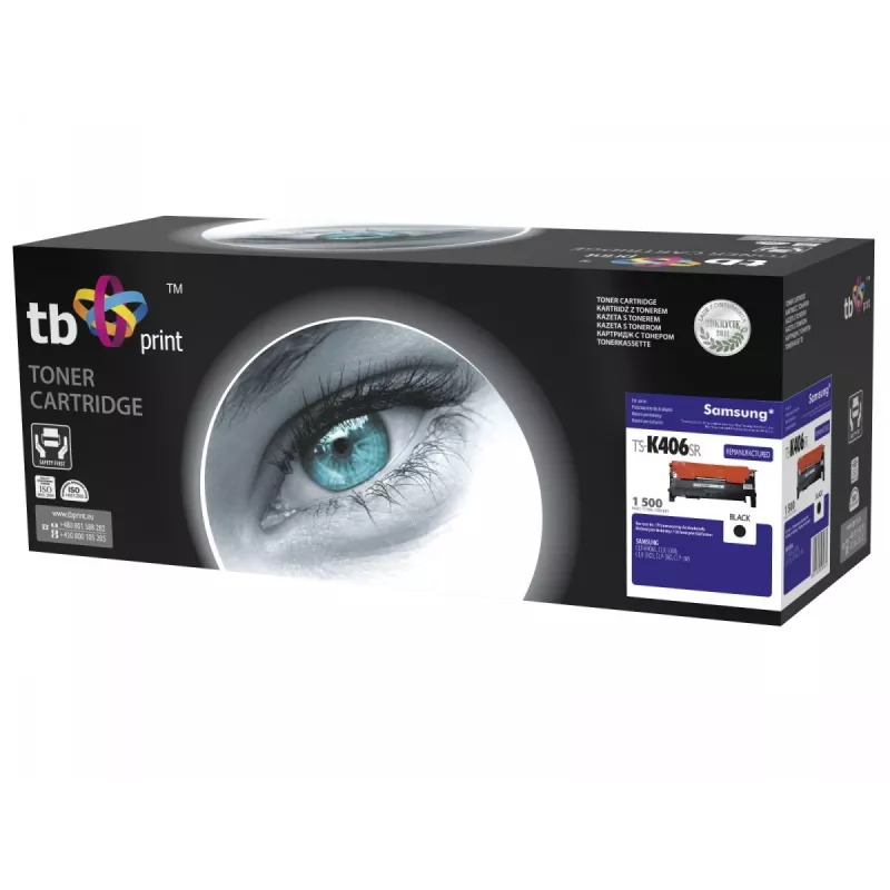 Toner TB compatible with Samsung CLT-K406S,black,1500,rem.