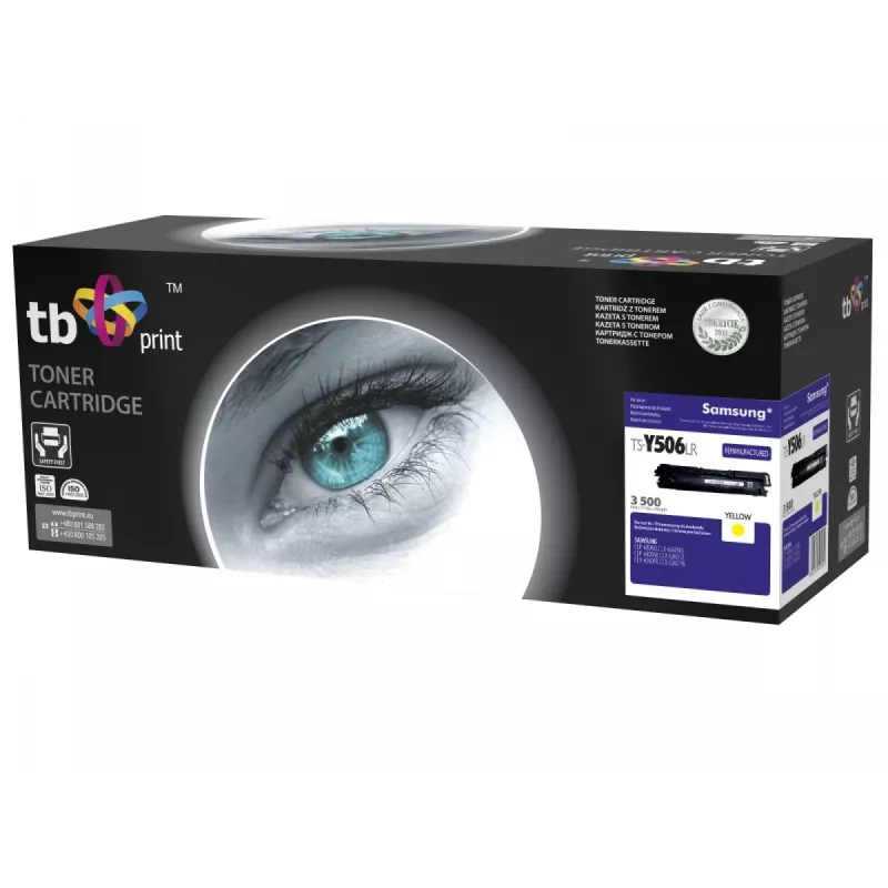 Toner TB compatible with Samsung CLT-Y506L,Yellow,3500,rem