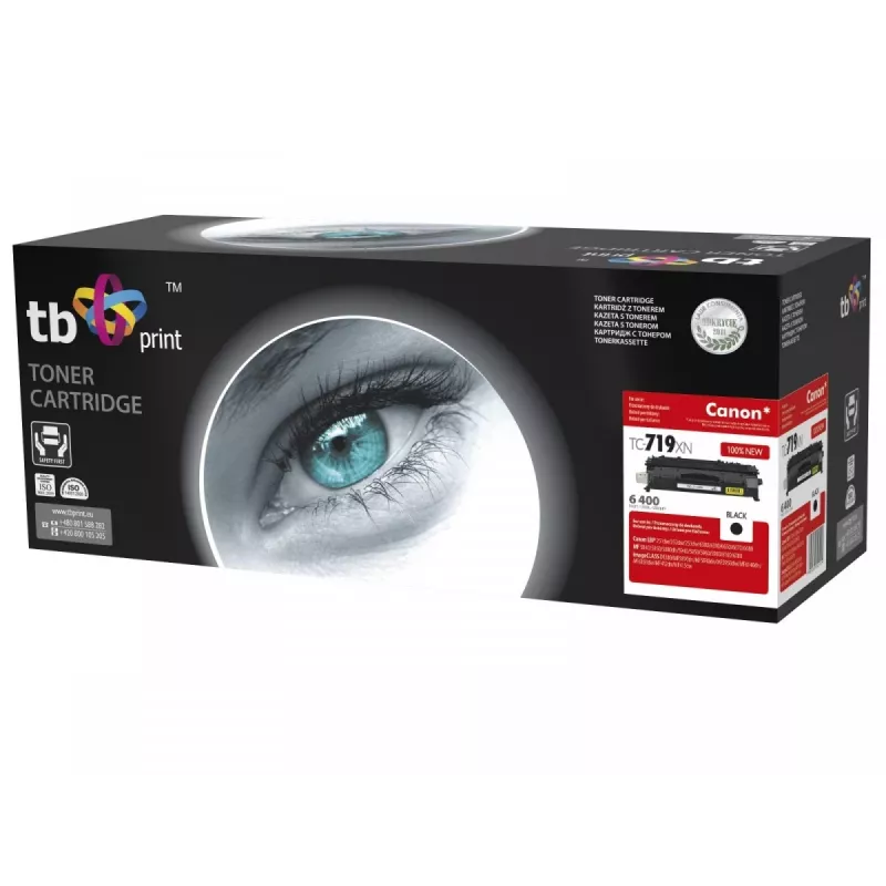 Toner TB Compatible with Canon CRG-719HBK, Black, 6400,new