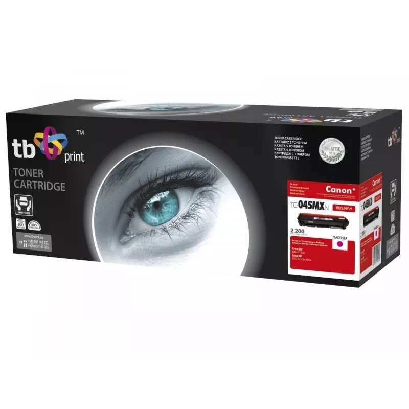 Toner TB Compatible with Canon TC-045MXN, Magenta, 2200,new