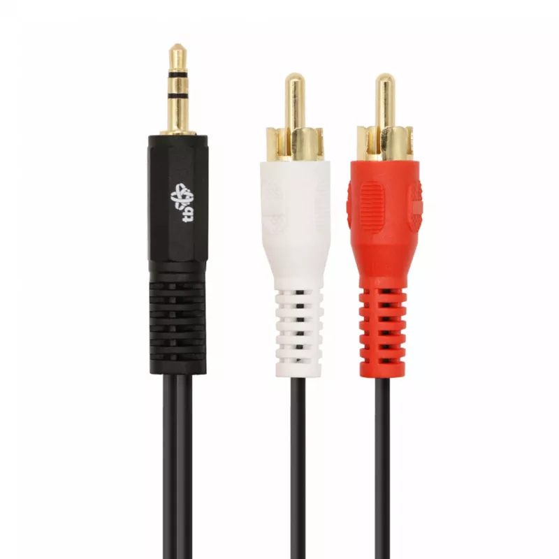 TB Cable 3,5mm MiniJack -2x RCA M/M 1,5m (AKTBXAJ2RCA150B)