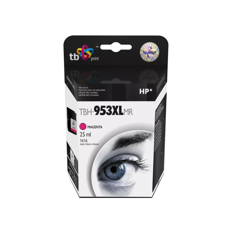Ink for HP OJ 8710 AiO TBH-953XLMR magenta refabrication
