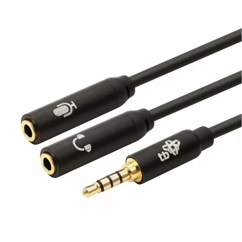 Adapter TB 3.5mm MiniJack splitter 1x 3.5mm male to 2x 3.5mm female, model AKTBXAJ0P2J030B