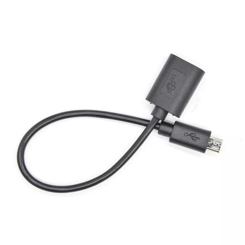 OTG cable TB AKTBXKUWOTG015B 15 cm, black, USB OTG connection