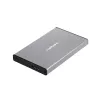 External HDD/SSD enclosure NATEC Rhino GO — 2.5 inch SATA, 9.5 mm, USB 3.0, aluminium, grey, up to 4 TB