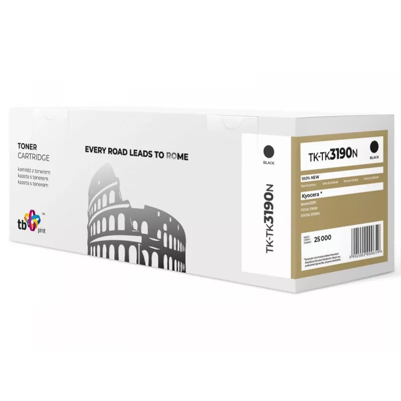 Toner TB Compatible with KyoceraTK-3190, Black, New