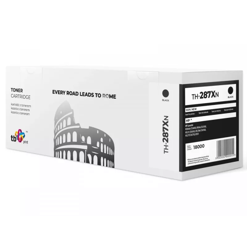 Toner TB Compatible with HP CF287X,Black,18000, New