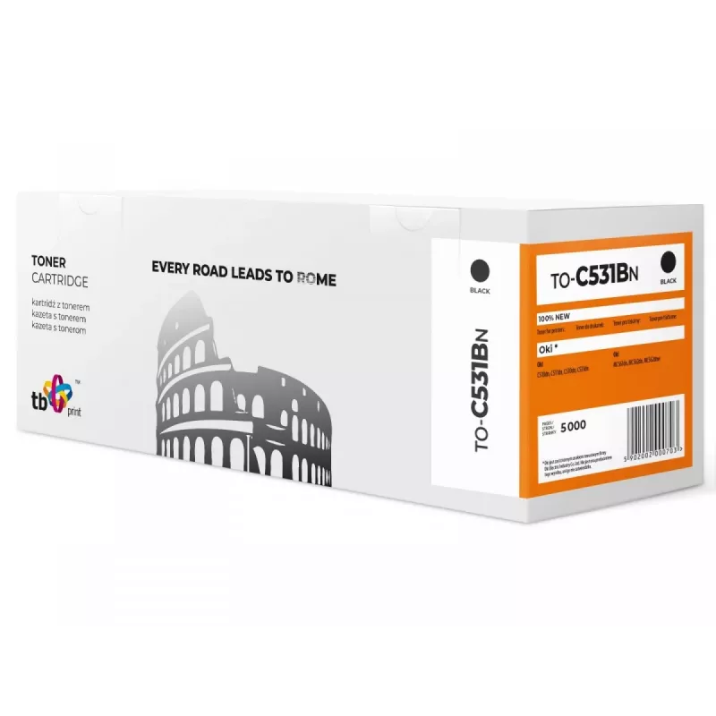 Toner TB Compatible with C531 to-C531BN BK 100% New