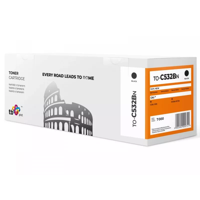 Toner TB Compatible with C532 to-C532BN BK 100% New