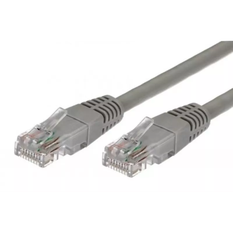 Cable Patchcord cat.5e RJ45 UTP 1m. grey
