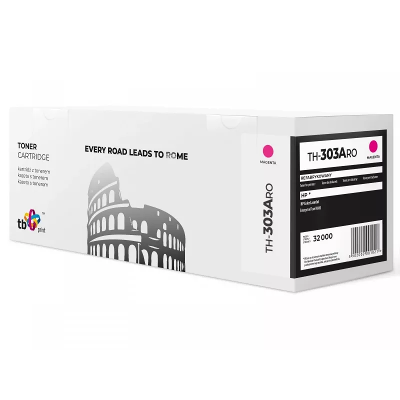 Toner TB Compatible with HP M880 CF303A, Magenta, Reman.
