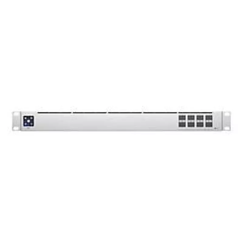 Network switch Managed L2 UBIQUITI USW-Aggregation — 8 SFP+ slots, 10G support, fanless, 1U rack, silver