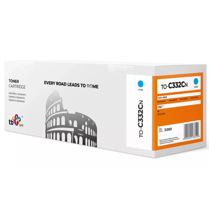 Toner TB Compatible with OKI C332 to-C332CN CY