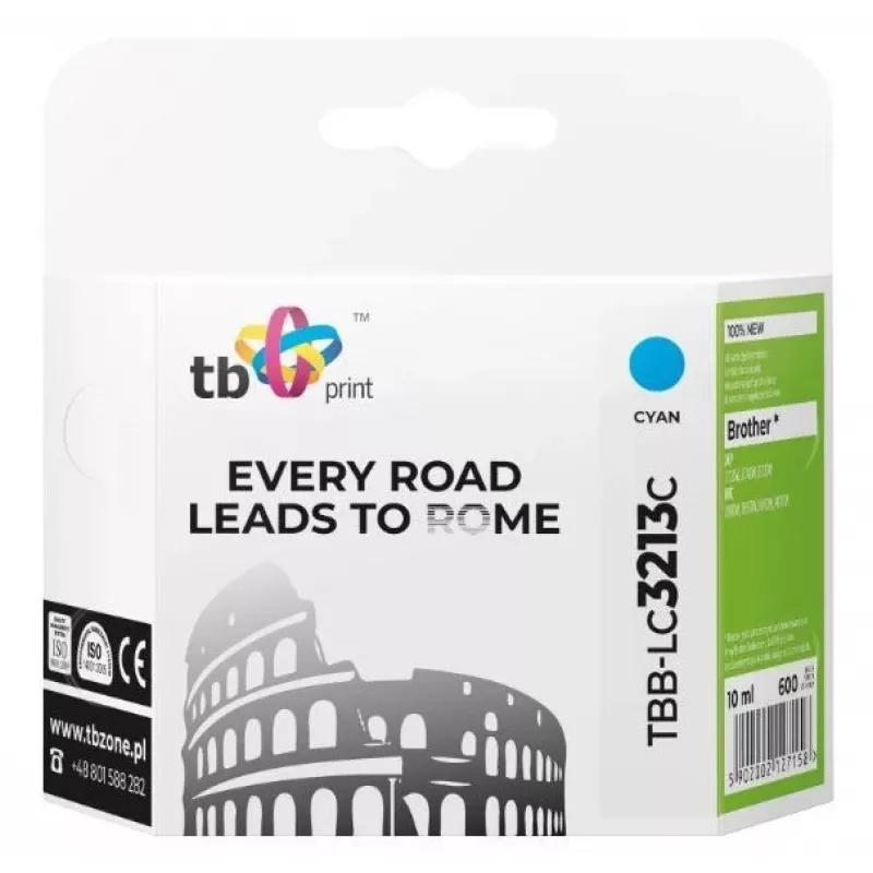 Ink for Brother DCPJ722 DW cyan TBB-LC3213C 100% new