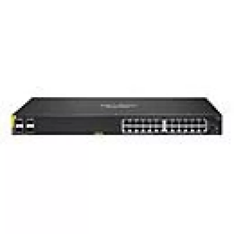 HPE Aruba Networking CX 6100 24G Class4 PoE 4SFP+ 370W Managed L3 Gigabit Ethernet (10/100/1000) Power over Ethernet (PoE) 1U Black