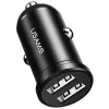 Car Charger usams USA000867 — Dual USB 2×2.4A, Black