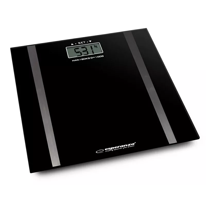 Personal bathroom scale Esperanza EBS018K - electronic, 180 kg, black