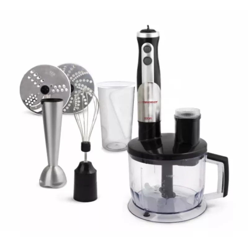 Esperanza EKM004 blender 0.6 L Immersion blender Black,Silver,Transparent 800 W