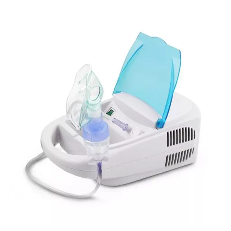 Tabletop mesh nebulizer ESPERANZA ECN002 — 0.4 ml/min nebulisation, 10 ml capacity, adult & child masks, mouthpiece, 220 V