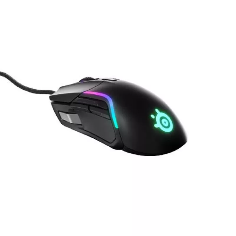 Gaming mouse STEELSERIES Rival 5 — right-hand, TrueMove Air sensor, 18,000 DPI, 9 programmable buttons, USB Type-A, IP54