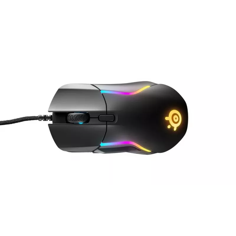 Gaming mouse STEELSERIES Rival 5 — right-hand, TrueMove Air sensor, 18,000 DPI, 9 programmable buttons, USB Type-A, IP54