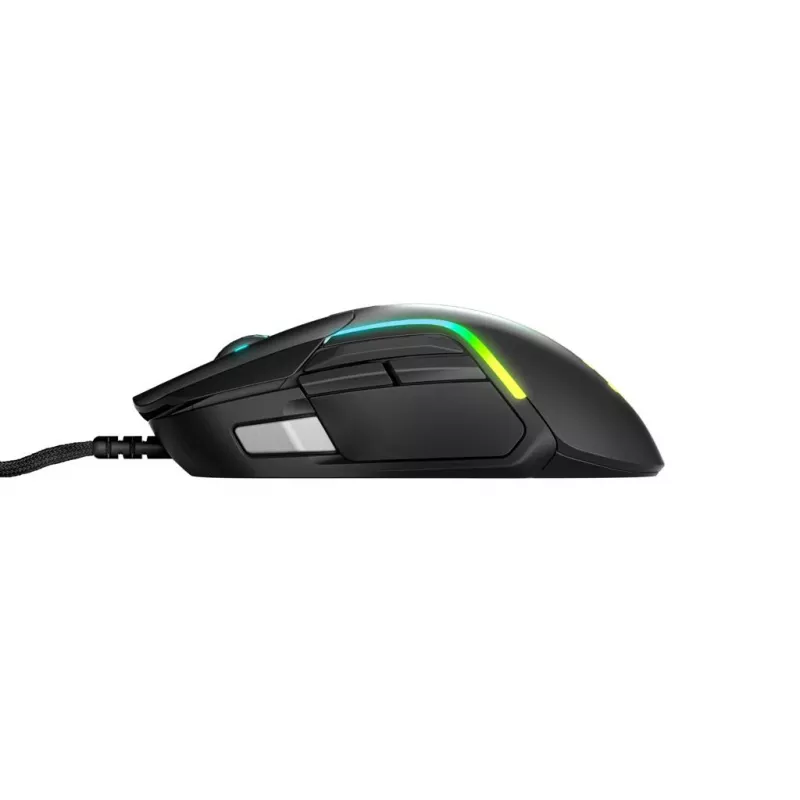 Gaming mouse STEELSERIES Rival 5 — right-hand, TrueMove Air sensor, 18,000 DPI, 9 programmable buttons, USB Type-A, IP54