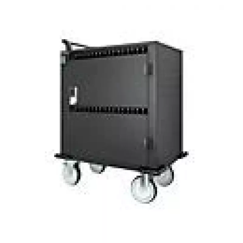 Manhattan iPad to 13 inch, MacBook Air to 13 inch & Chromebook to 14 inch 32-bay Charging Trolley/Cart via USB-C, Also other tablets/smartphones (with device to USB-C cable), Bays 330x22x235mm, Device charging cables not included (suggest USB-C cable 354868),Cabinet
