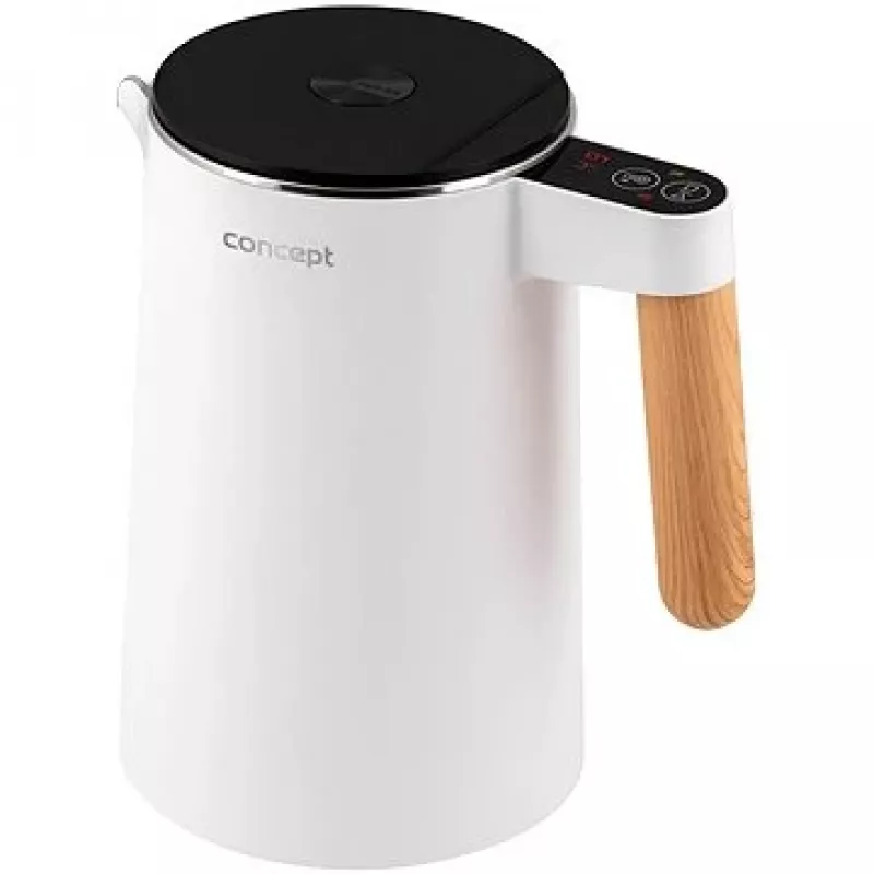 Stainless Steel Kettle White 1.5 l Salt & Pepper Concept RK3300