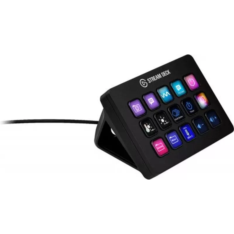 Elgato Stream Deck MK.2 Customizable 15-Key USB Task Control Pad with Classic Keys, Black