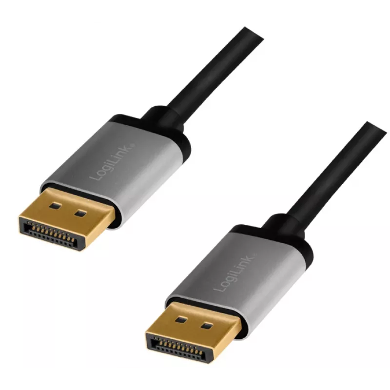 DisplayPort cable LogiLink CDA0100 1 m Black Grey