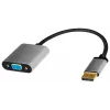 LogiLink CDA0109 Cable Gender Changer DisplayPort to VGA 0.15m Black Grey
