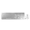 CHERRY DW 9100 SLIM keyboard Mouse included Universal RF Wireless + Bluetooth QWERTZ German Silver
