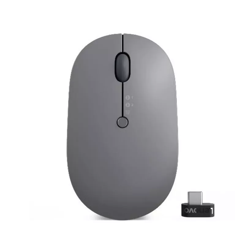 Lenovo Go Multi-Device mouse Office Ambidextrous RF Wireless + Bluetooth Optical 2400 DPI