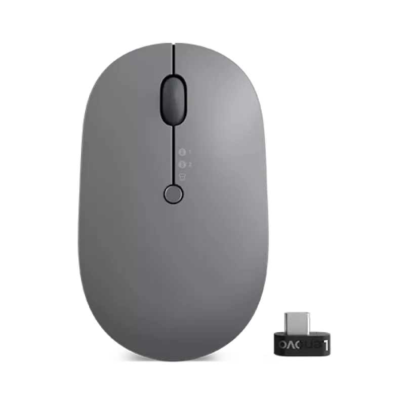 Lenovo Go Wireless Multi Device mouse Office Ambidextrous RF Wireless + Bluetooth + USB Type-A Optical 2400 DPI