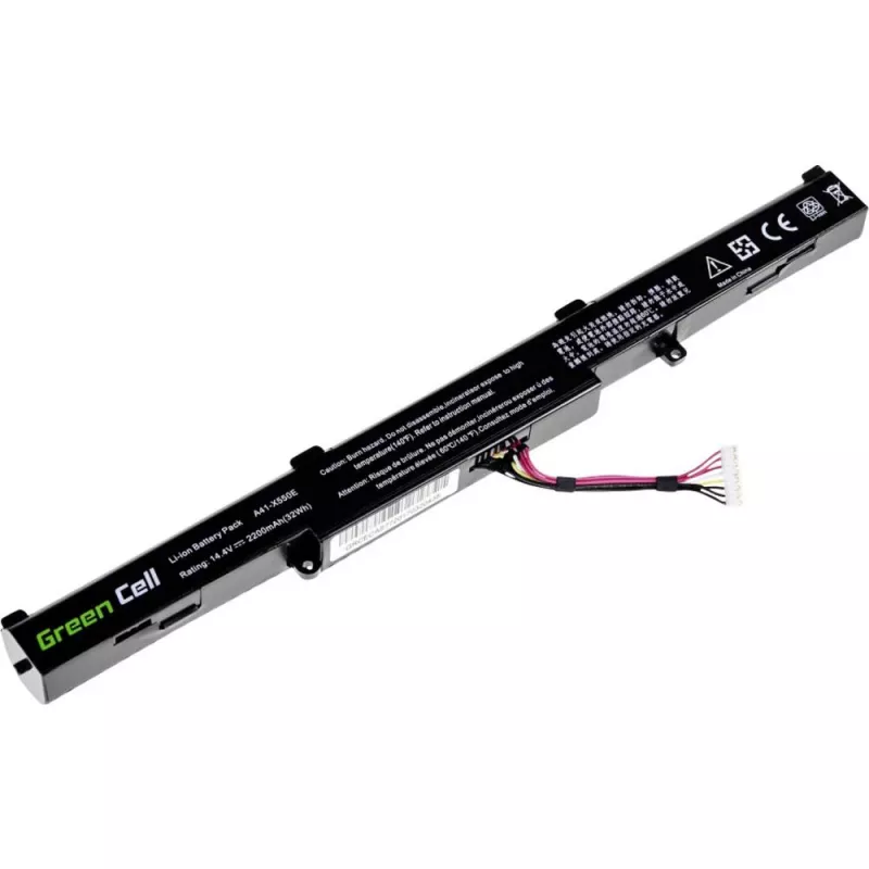 Battery Green Cell AS77 for ASUS laptops — Li-Ion 15 V, 2200 mAh, 4 cells, black