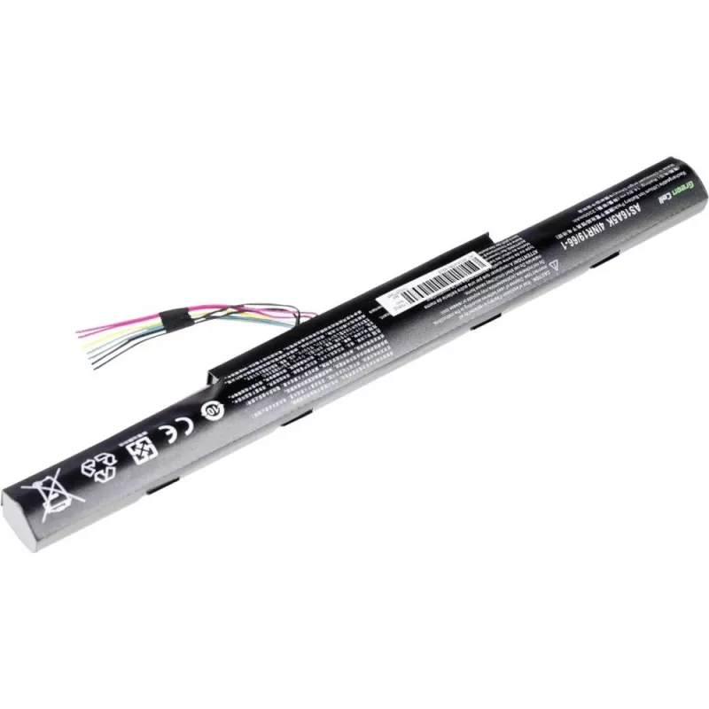 Battery Green Cell AC51 for Acer Aspire E15/E17 — Li-Ion 14.8V 2200mAh 4-cell, black