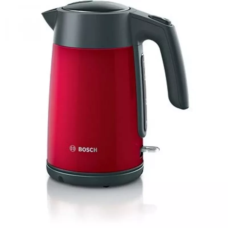 Electric kettle Bosch TWK7L464 — 1.7 L capacity, 2400 W, red, plastic housing