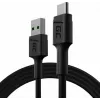 USB Cable Green Cell KABGC22 USB 2.0 1.2m USB A USB C Black