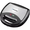 Blaupunkt SMS611 Sandwichmaker non-stick coating, grill function, toast function, cool-touch housing Black, Silver (SMS611)