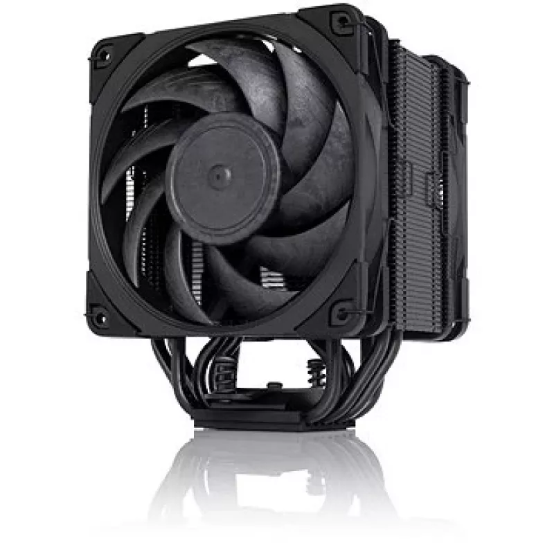 Air cooler Noctua NH-U12A CHROMAX.BLACK – 120 mm dual-fan, 158 mm height, compatible with LGA 1200, 2000 RPM max